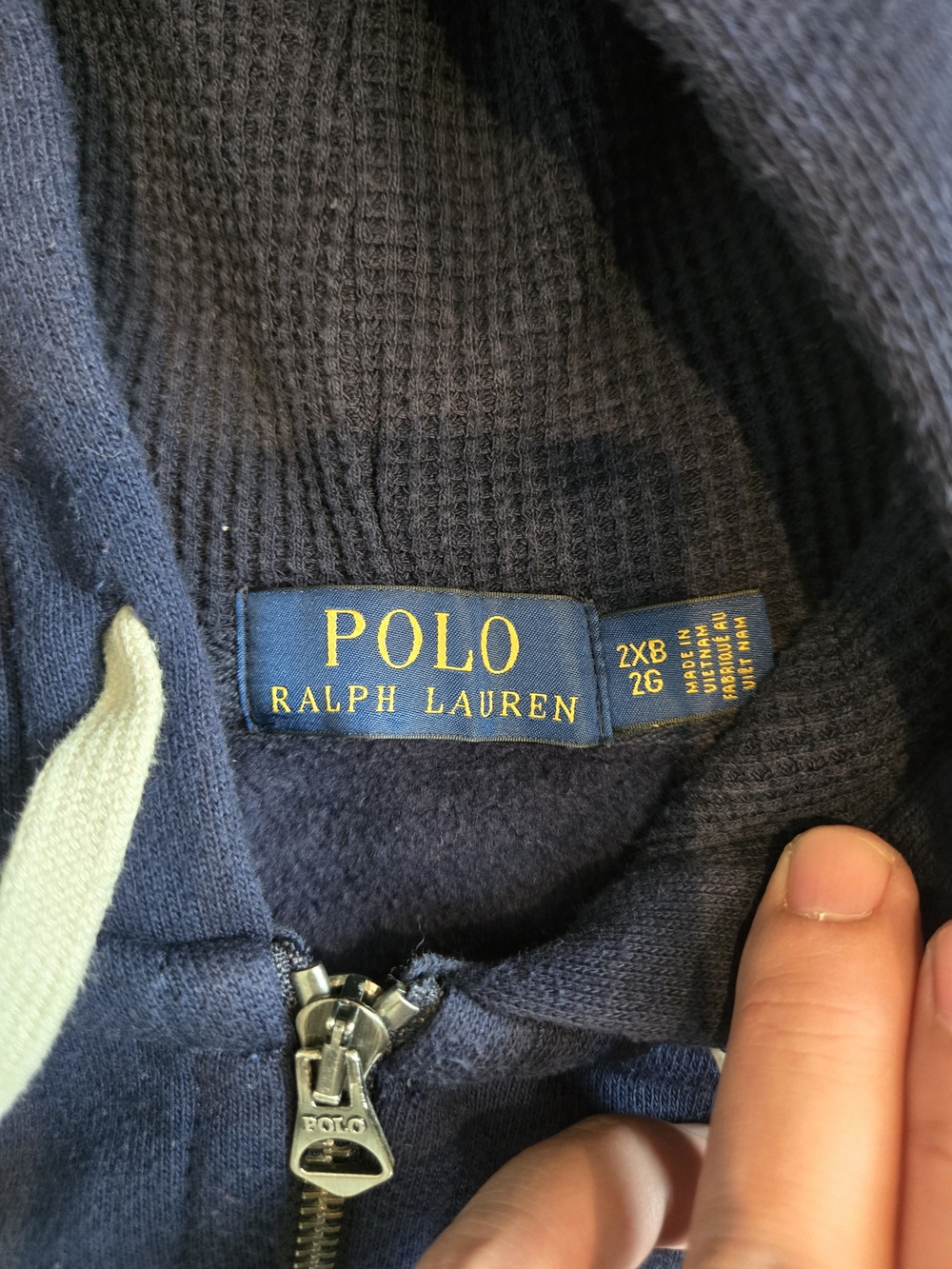 Ralph Lauren Navy Polo Logo Zip Hoodie & Joggers Set - Picture 7 of 12
